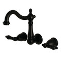 Heritage KS1250AL 8-Inch Center Wall Mount Bathroom Faucet KS1250AL